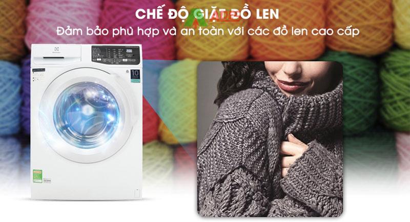Chuc nang giat do len duoc chung nhan boi Woolmark